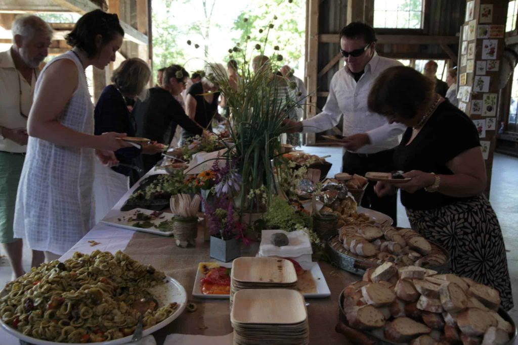 Visitors gather for a country dinner at the Marble House. Photo courtesy of Marble House Project