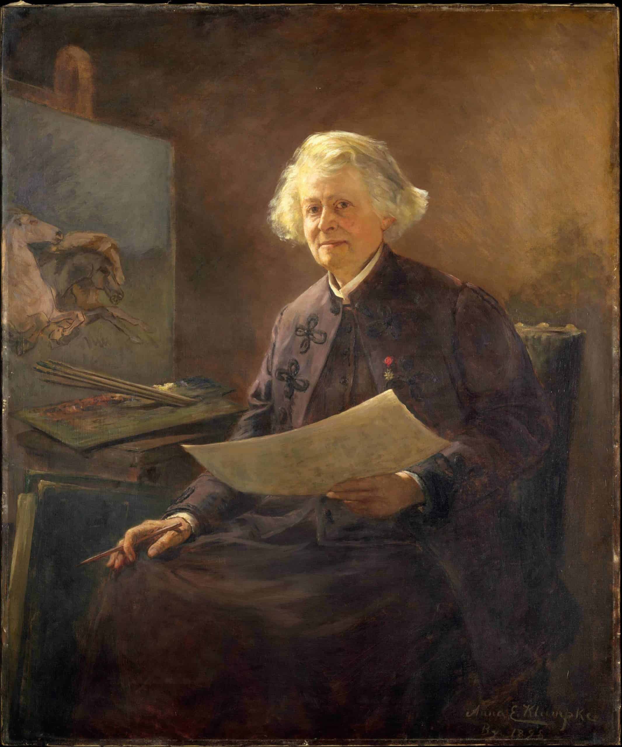 Anna Klumpke's portrait of the internationally known Parisian artist Rosa Bonheur appeared at the Clark Art Institute in Williamstown in Women Artists in Paris 1850 to 1910.