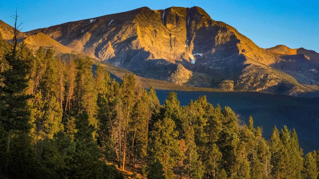 Evening light touches the high slopes of the Bighorn Mountains. Creative commons courtesy photo.