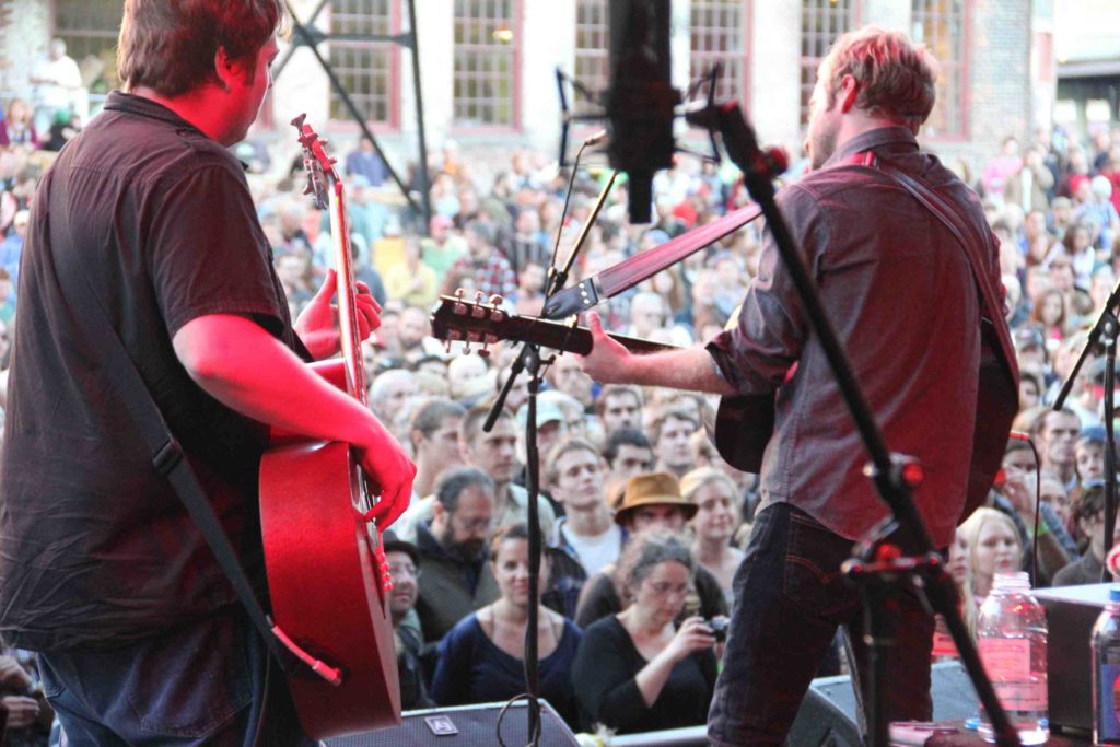 Trampled by Turtles performs at FreshGrass. Photo Courtesy of Mass MoCA