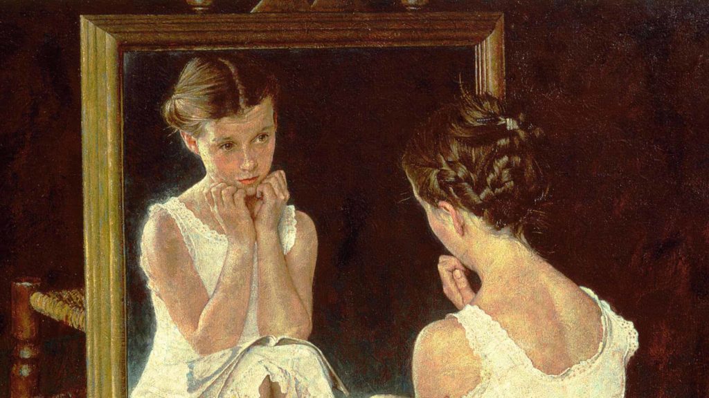 Norman Rockwell's 'Girl at Mirror' at the Norman Rockwell Museum