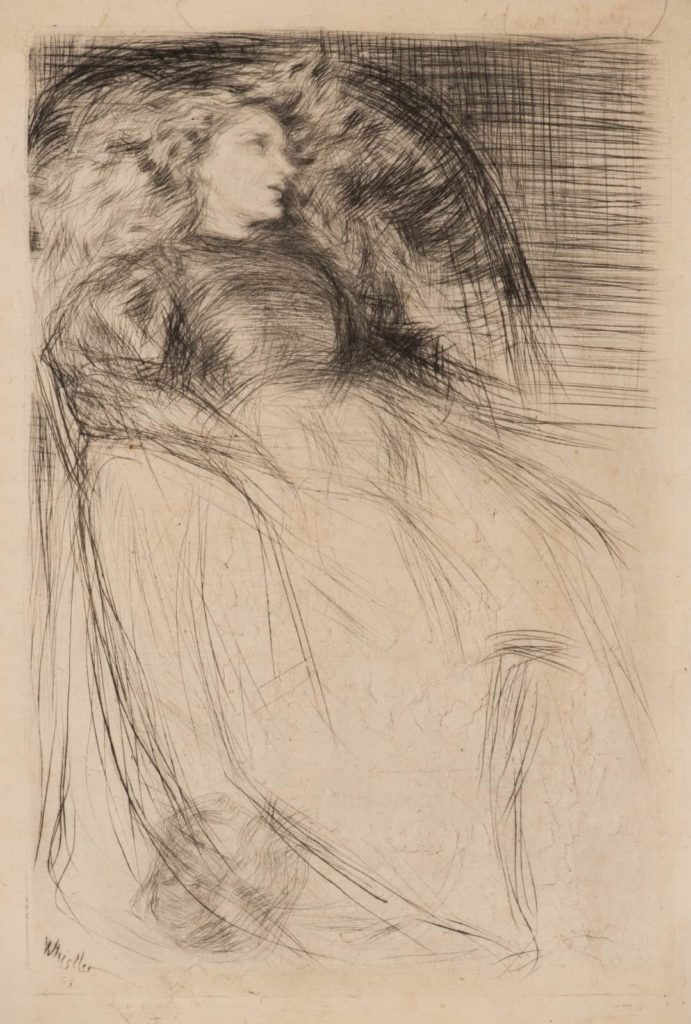 James McNeill Whistler, Weary, 1863, Drypoint on paper. Acquired by the Clark, 1967. The Clark Art Institute, 1967.17.
