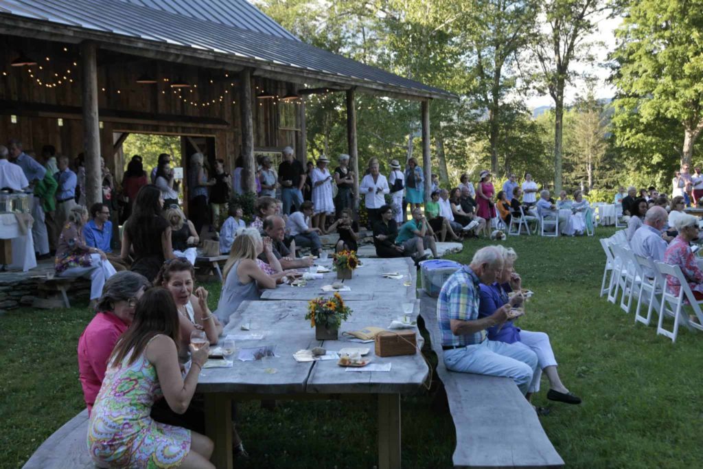 The Marble House serves dinner on a summer evening. Photo courtesy of Marble House Project