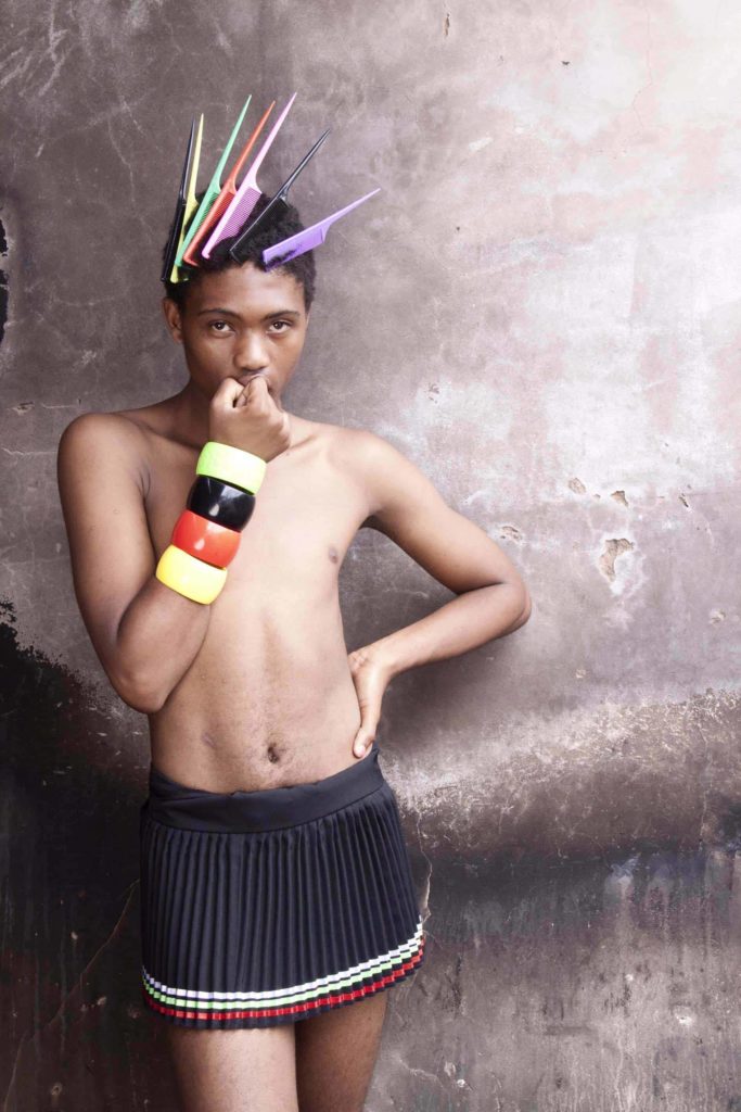 Zanele Muholi's "Mini Mbatha, Durban, Glebelands" honors a young gay man.