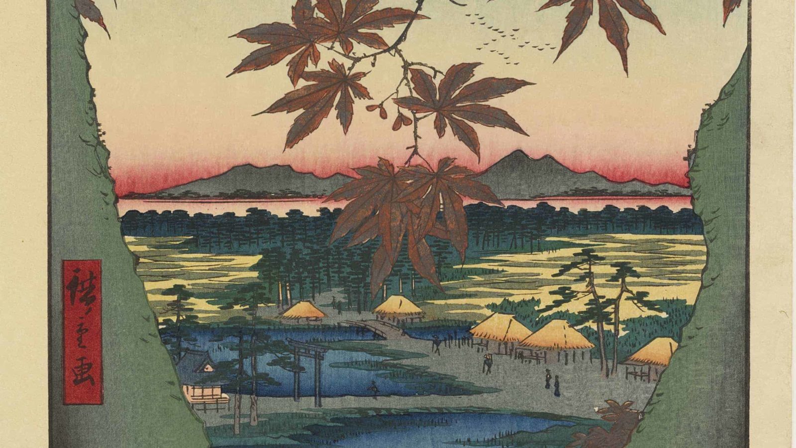 Utagawa Hiroshige, Tekoma Shrine, 1857, from 100 Views of Edo. Courtesy of the Clark Art Institute