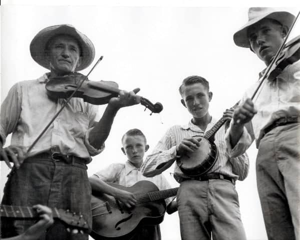 Clemens Kalischer's photograph of a fiddler family, courtesy of the First Fridays Artswalk in Pittsfield.