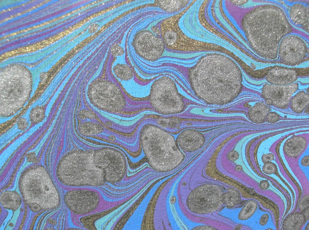 Lauren Clark will give a demonstration of paper marbling.