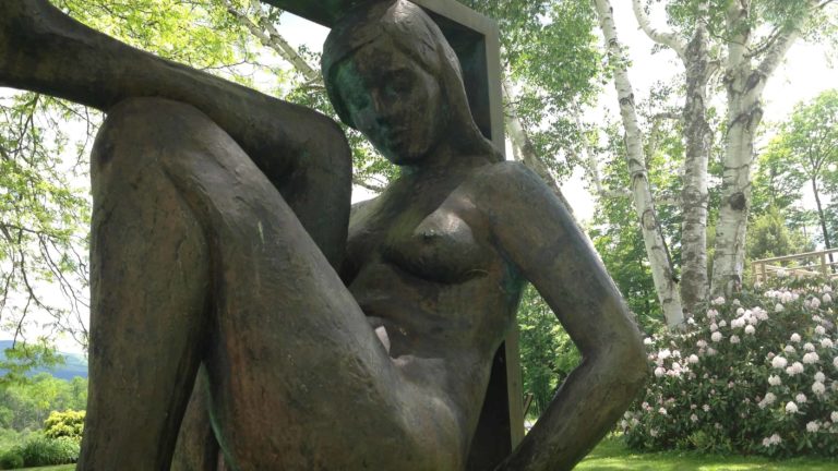 The Bloedel family filled their garden at Field Farm with sculpture, including works by Richard M. Miller and Herbert Ferber.