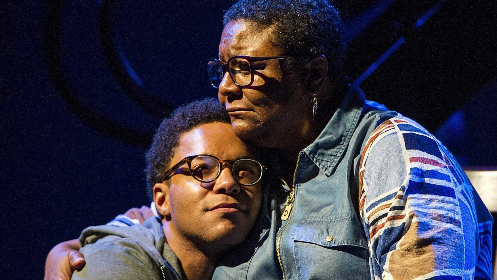 Myra Lucretia Taylor as Bethea and Christopher Livingston as Gideon in Harrison David Rivers’ 'Where Storms Are Born' at Williamstown Theatre Festival