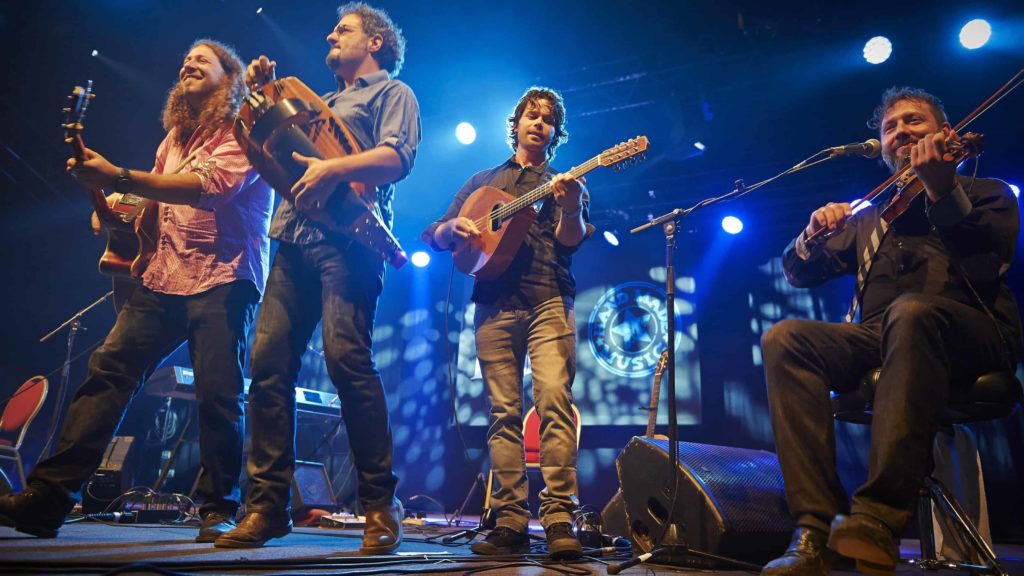 Canadian folk group Le Vent du Nord performs Quebeçois tunes with global influences.