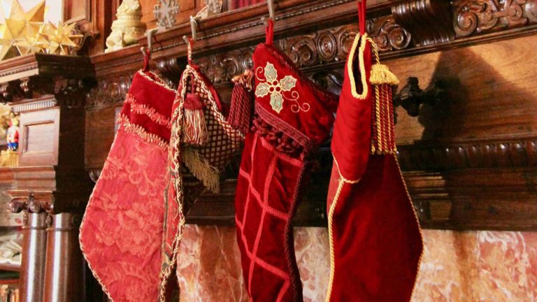 Ventfort Hall hangs stockings by the chimney. Photo by Susan Geller