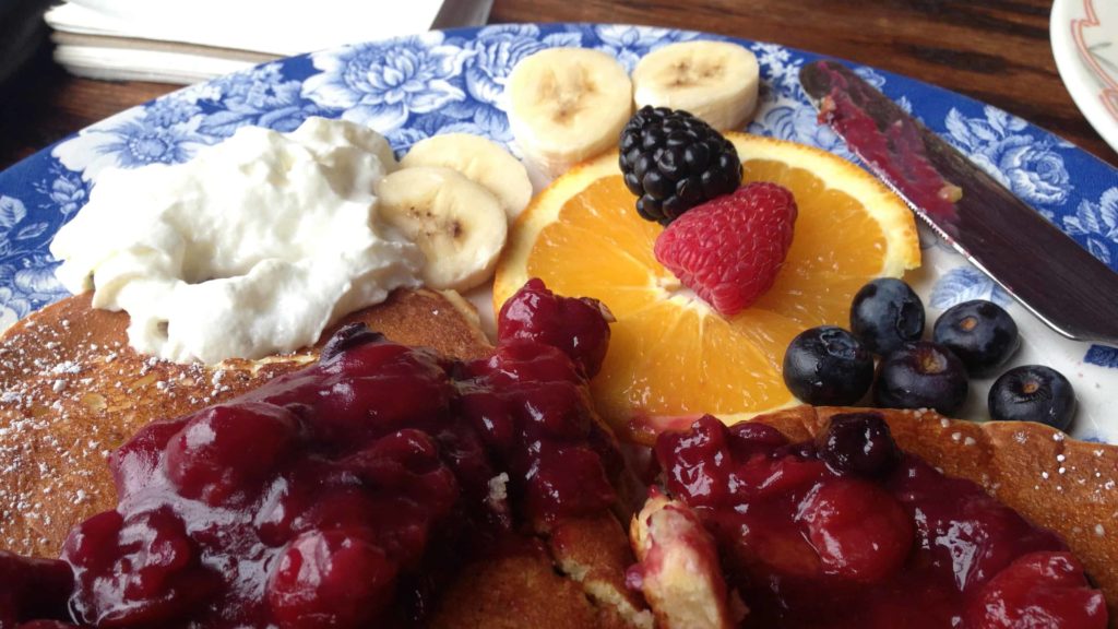 Pleasant and Main serves cherry pancakes and other warming country fare in Housatonic.