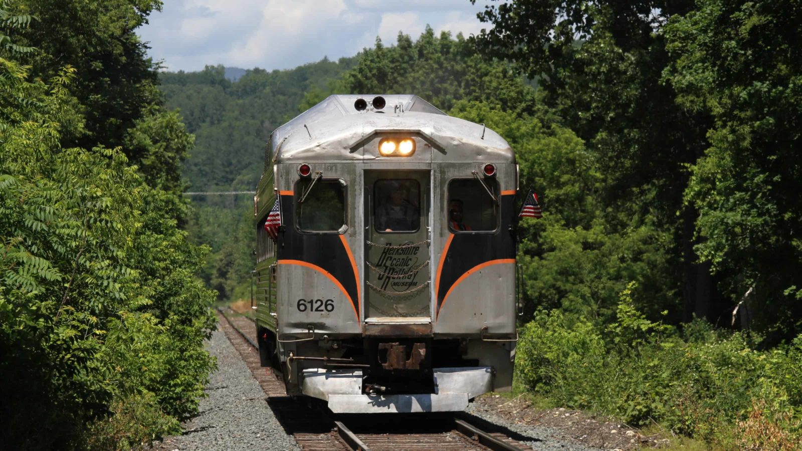 The Berkshire Scenic Railway runs historic train rides from Adams to North Adams on the Hoosac Valley Line.