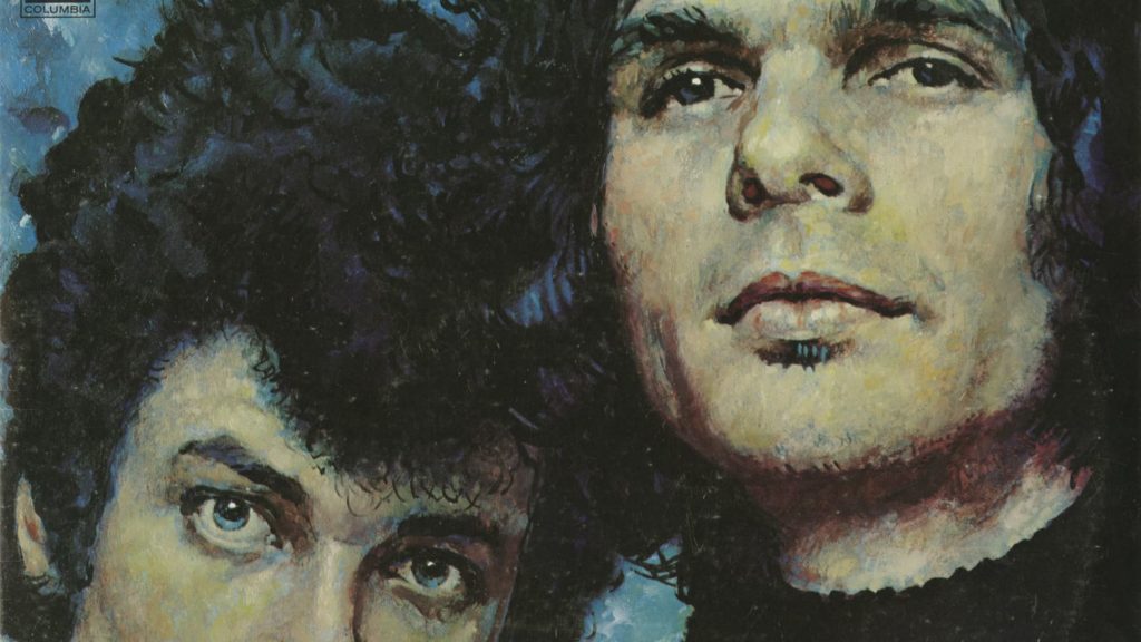 Close-up of Norman Rockwell's 1969 album cover for Mike Bloomfield and Al Cooper.