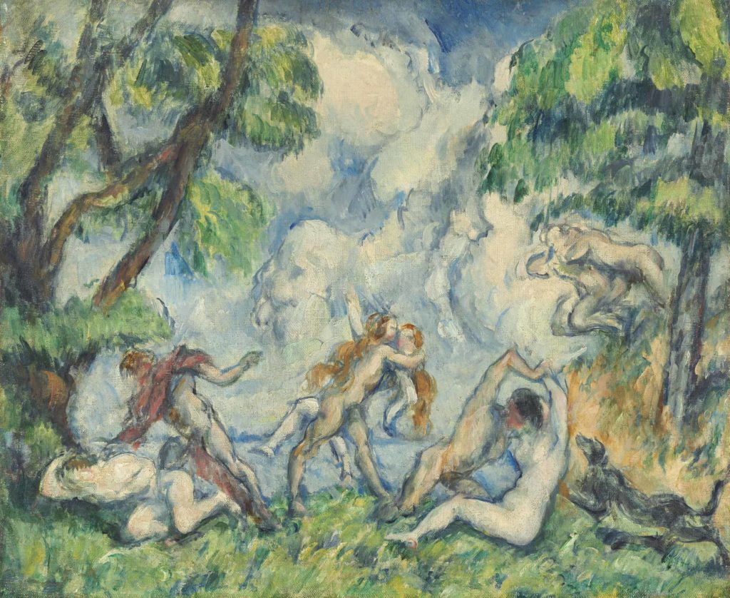 Paul Cézanne (French, 1839 - 1906), The Battle of Love, c. 1880, oil on canvas, Gift of the W. Averell Harriman Foundation in memory of Marie N. Harriman.