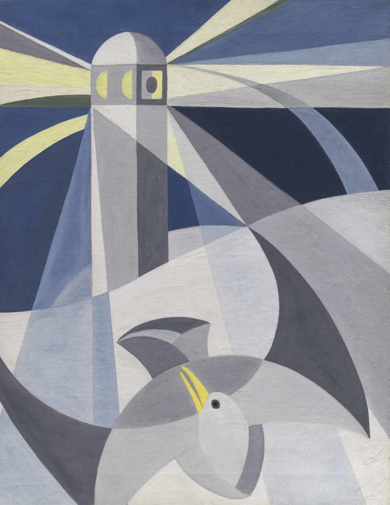 Ida O'keeffe's Variation on a Lighthouse Theme III appears at the Clark Art Institute.