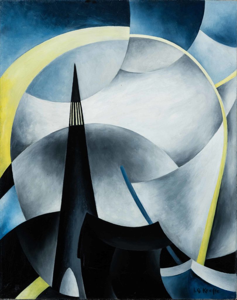 Ida O'keeffe's Variation on a Lighthouse Theme V appears at the Clark Art Institute.
