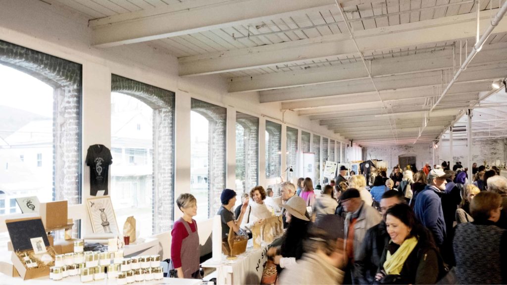 GreylockWorks fills its renovated mill at the annual Festive celebration of art, artisans and food. Photo by by Nina Cochran, courtesy of GreylockWorks