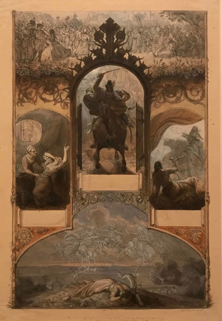 Eugen Napoleon Neureuther, the Ballad of Lenore. Philadelphia Museum of Art.