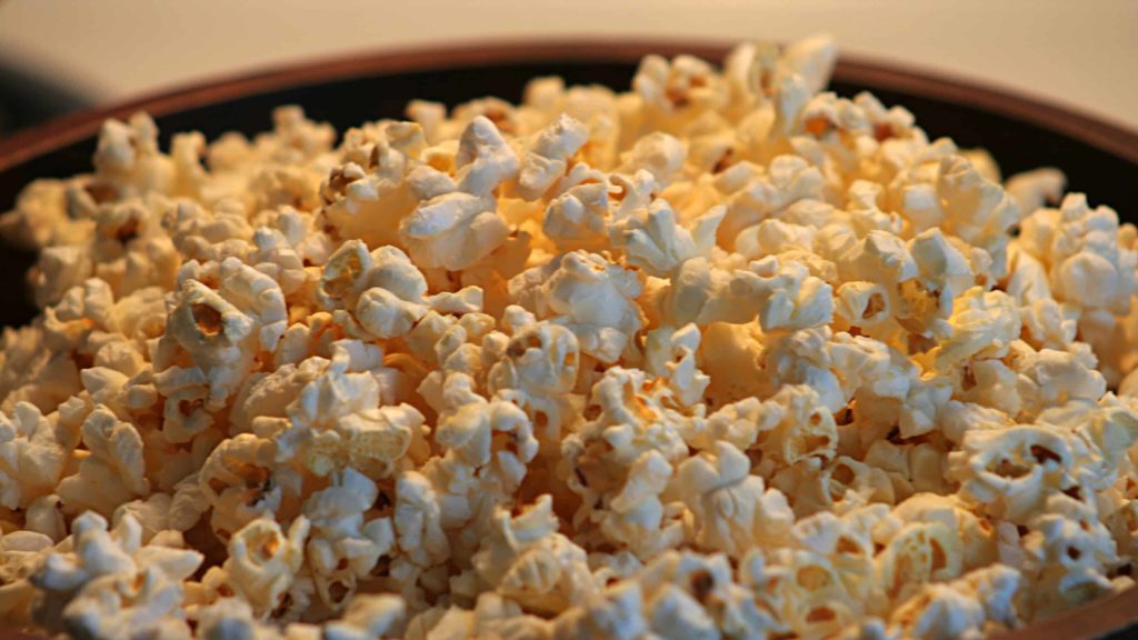 Popcorn glimmers in a warm light. Creative Commons courtesy photo.