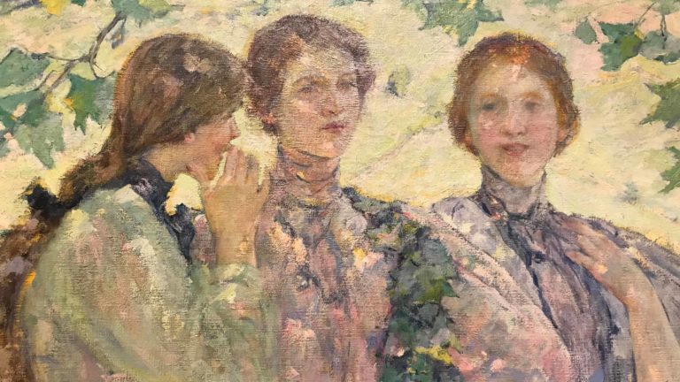Robert Reid's 'The Trio' appears as part of She Shapes History at the Berkshire Museum.