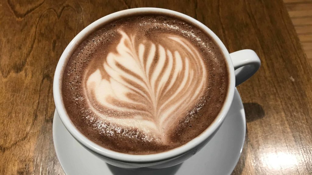 Hot chocolate swirls at Dottie's Coffee Lounge.