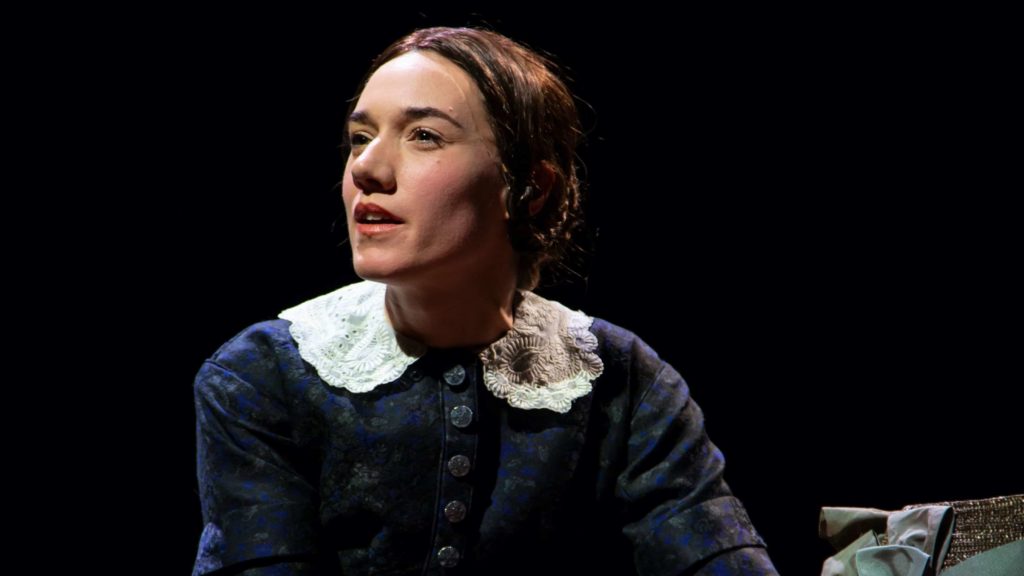 Helen Sadler performs as Jane Eyre at the Hartford stage.