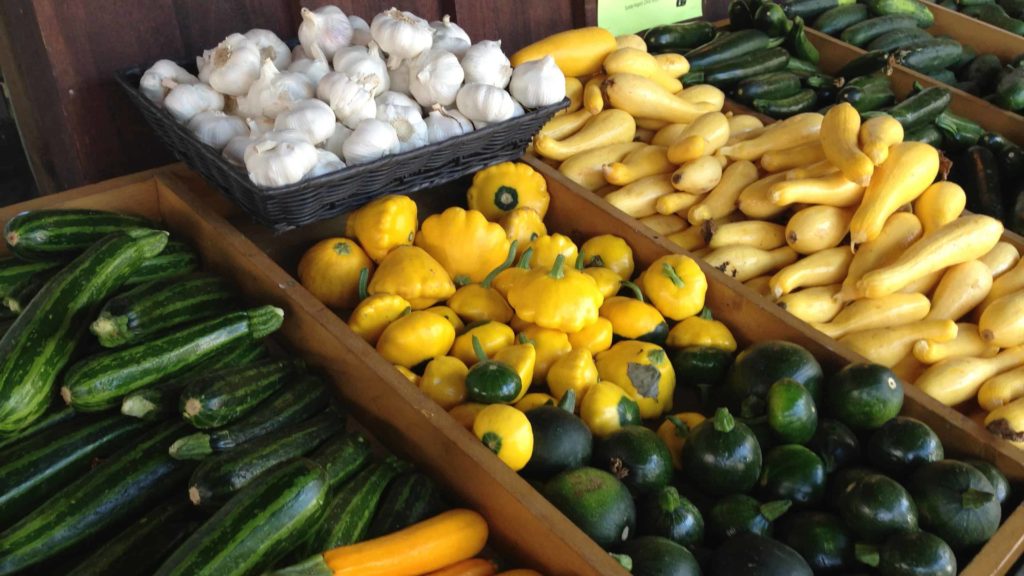 Whitney's Farm Market offers an array of summer squashes.