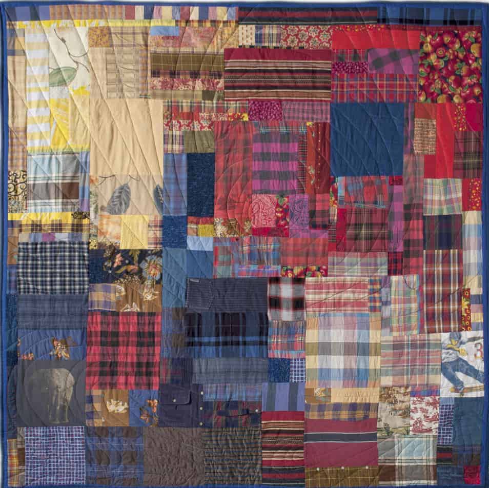 Susan Hoffman's vivid quilts glow with color like abstract oil paintings. Image courtesy of the Southern Vermont Arts Center.