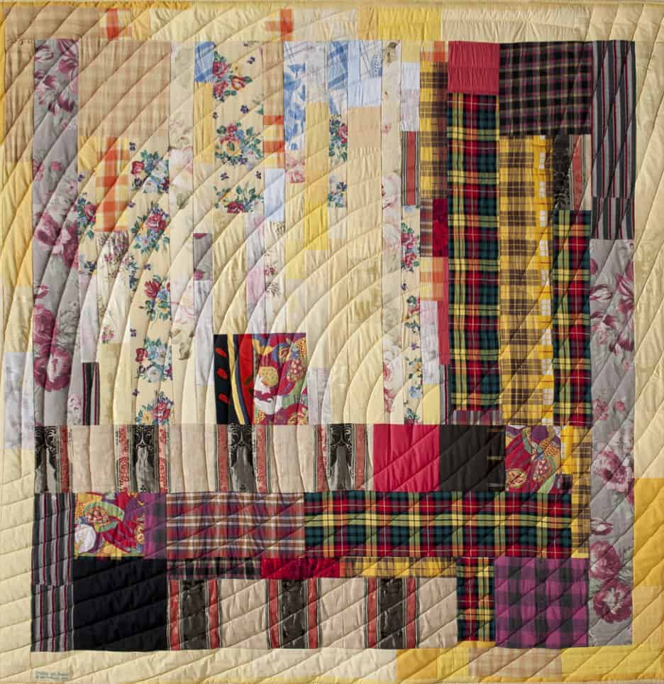 Susan Hoffman's vivid quilts glow with color like abstract oil paintings. Image courtesy of the Southern Vermont Arts Center.