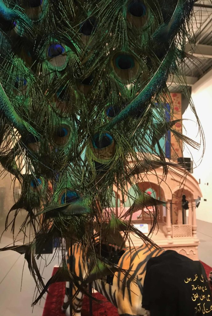 Osman Kahn's new installation at Mass MoCA invokes the legendary Peacock Throne from which Mughal emperors ruled.