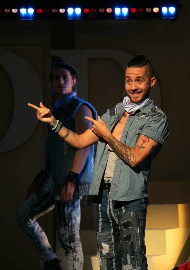 Michael Wartella performs Light of the World in Godspell with Berkshire Theatre Group. Press photo courtesy of BTG.