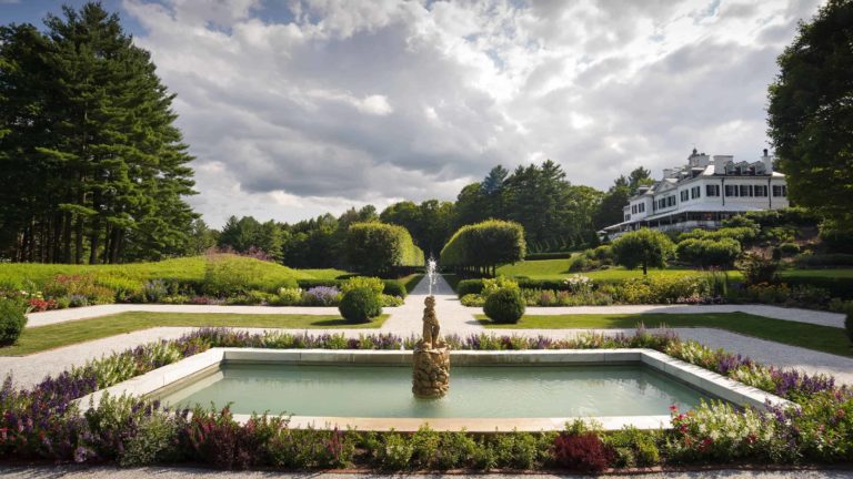 The gardens glow on a summer day at The Mount, Edith Wharton's historic house in Lenox.