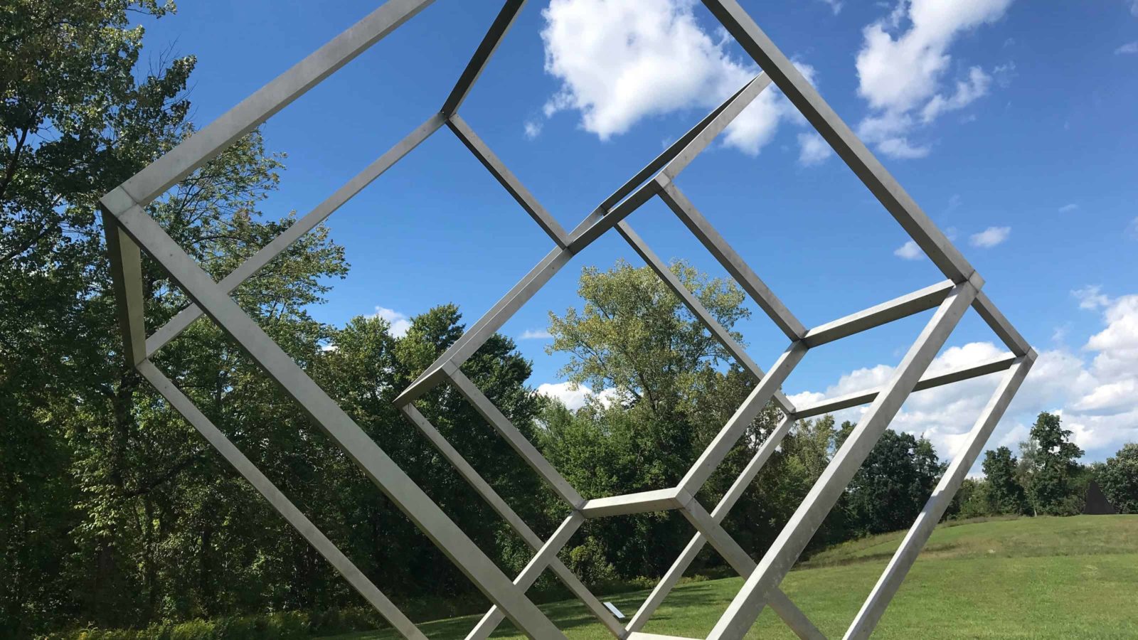 Forrest Myers' Valledor 1969 frames the fields at Art OMI in Ghent, N.Y.