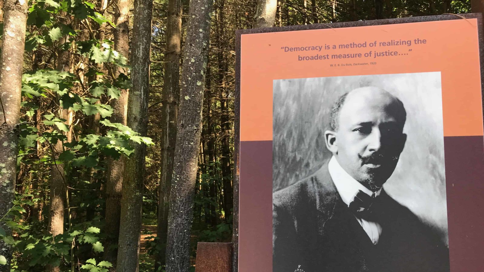 The site of the Burghardt family homestead honors W.E.B. DuBois with a national monument in Great Barrington.