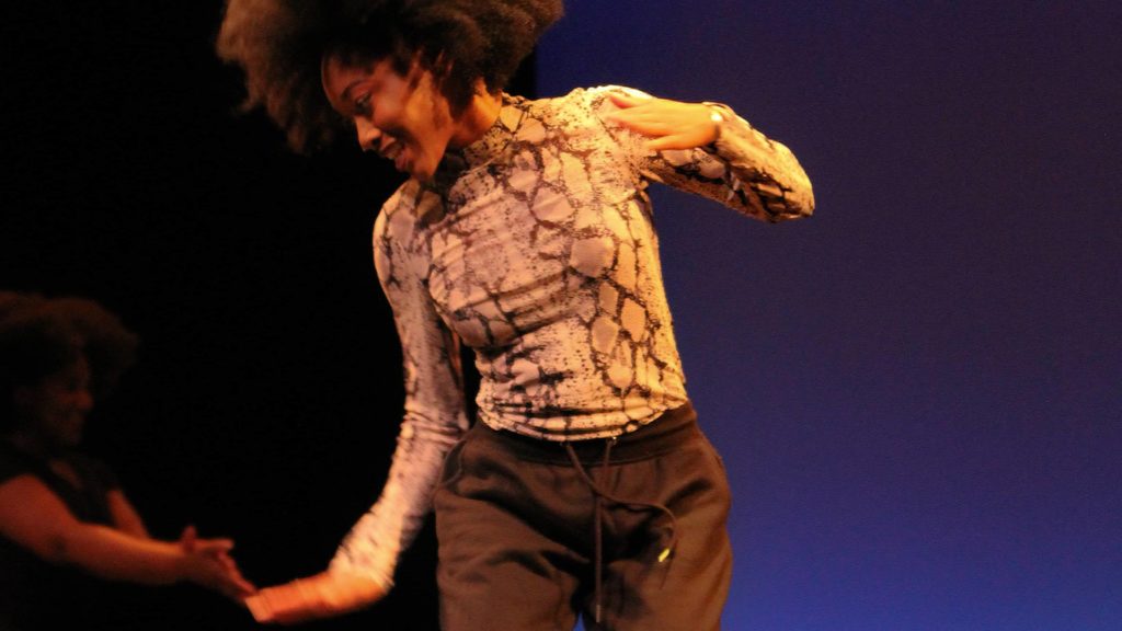 A dancer from Soul Step performs in a tradition of African dance and pecussive rhythm. Photo courtesy of Maxine Lyle