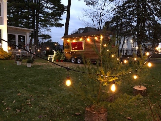 Miracle on Walker Street serves holiday fare with music and lights. Press photo courtesy of Mill Town Capital.
