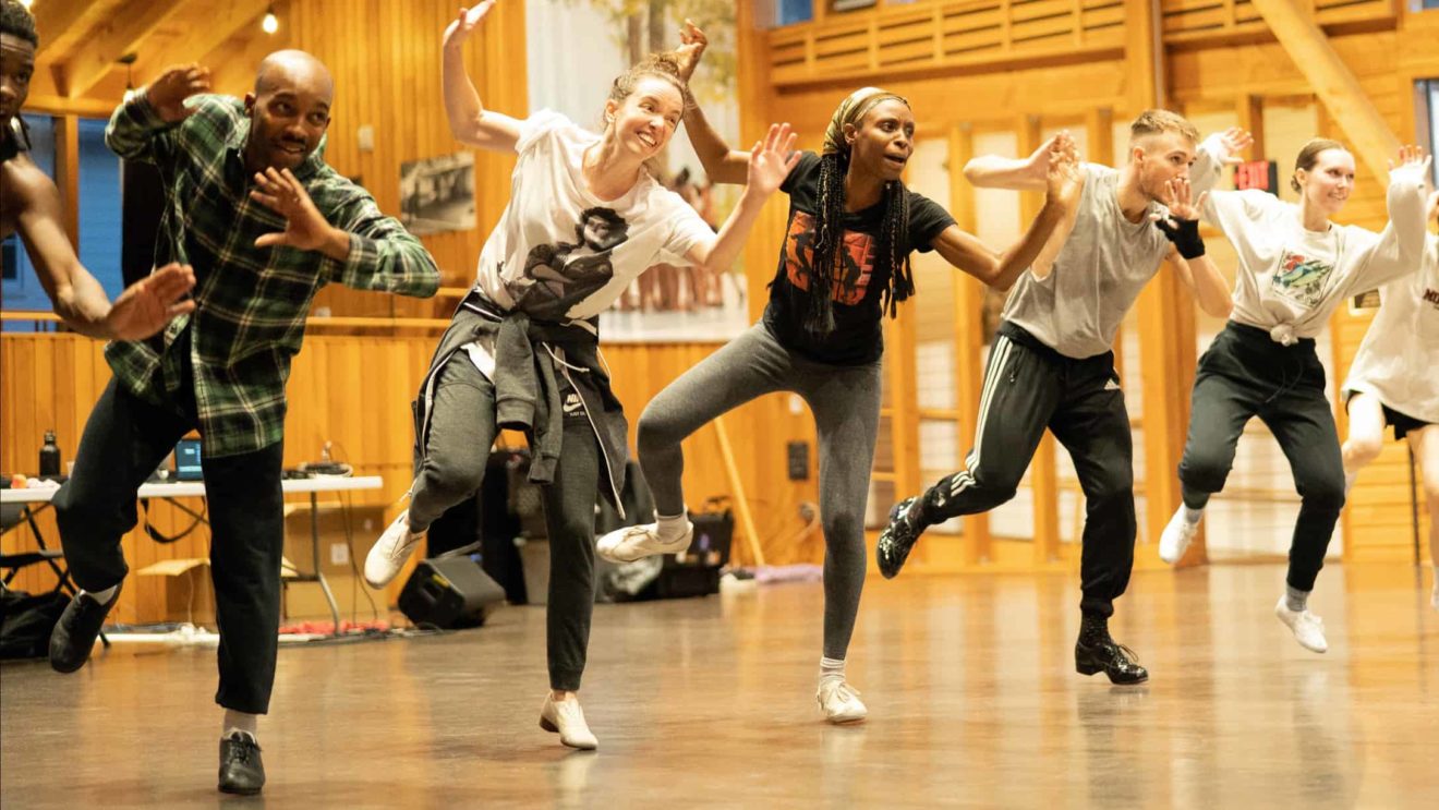 Dorrance Dance rehearses new work at Jacob's Pillow. Press photo courtesy of the Pillow and Dorrance Dance