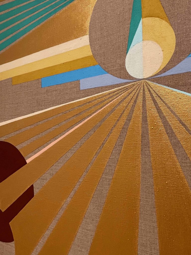 Eamon Ore-Giron's gleaming abstract painting draws connections between artistic traditions across the world.