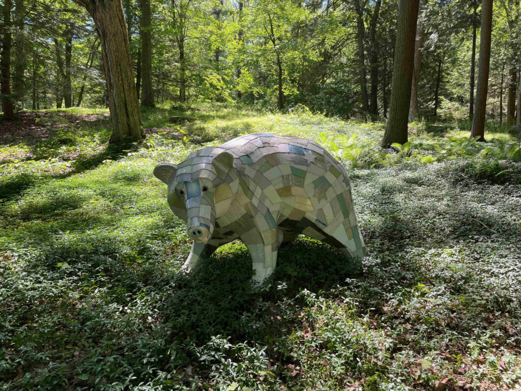 Berkshire sculptor Robin Tost's Spirit Bear honors the relatives of the black bears who live in the Berkshires.