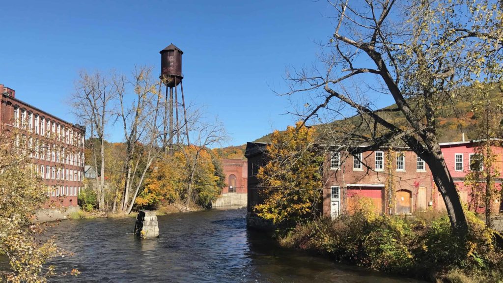 Mills are turning into dance studios and artists' lofts in the village of Housatonic, and the trees are golden in late summer.
