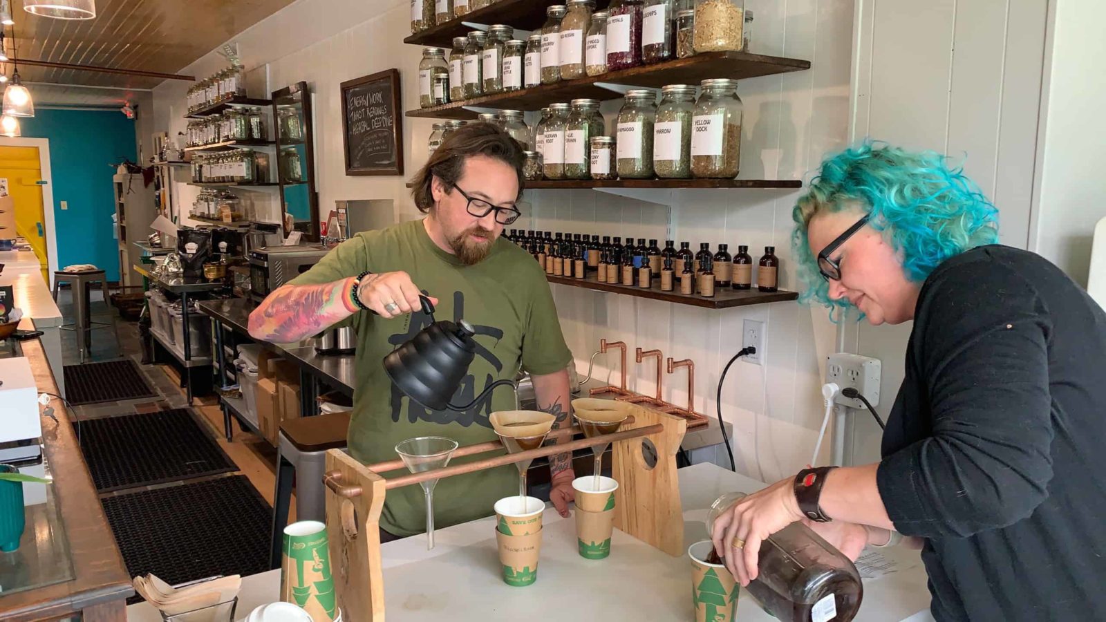 Rebecca Guanzon and justin adkins bring unique flavor and remedy in their teas and coffee