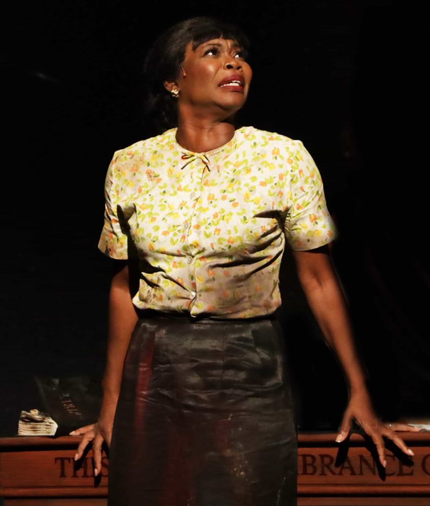 Acclaimed Broadway actor and vocalist Darlesia Cearcy performs as Aunt Sarah in Berkshire Theatre Group's 'Nina Simone: Four Women,' 2021. Press photo courtesy of BTG