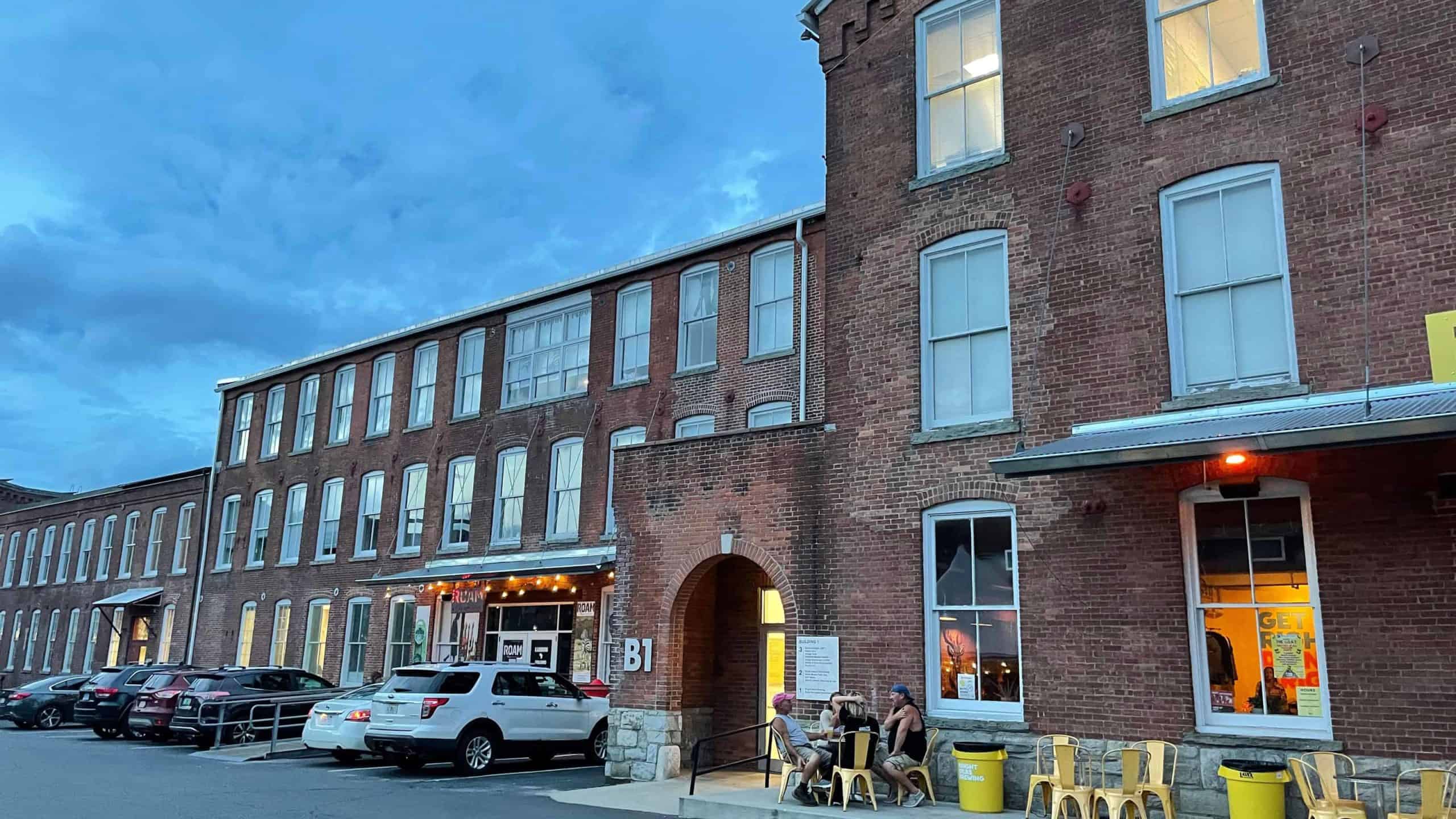 Bright Ideas offers local brews at night in the Mass MoCA courtyard.