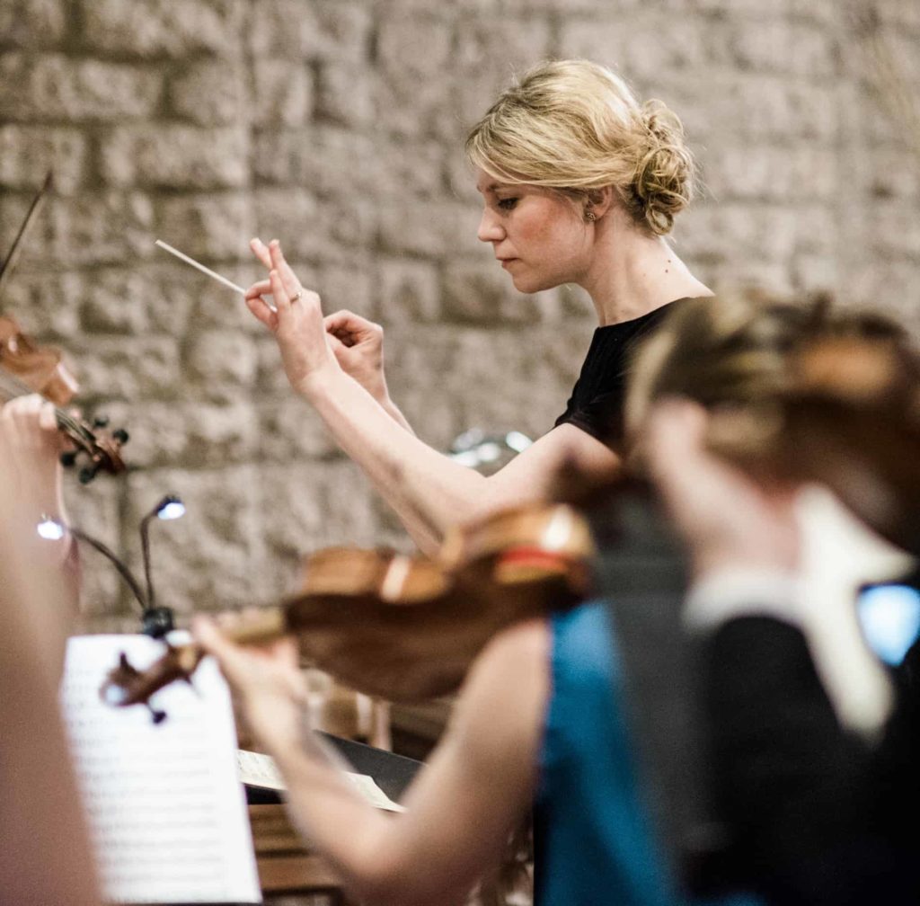 Emily Isaacson leads musicians in Classical Uprising. Press photo courtesy of the artist