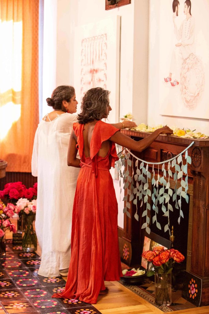 The Rematriation room and ritual celebrates love, intimacy and womanhood in Rites of Passage.