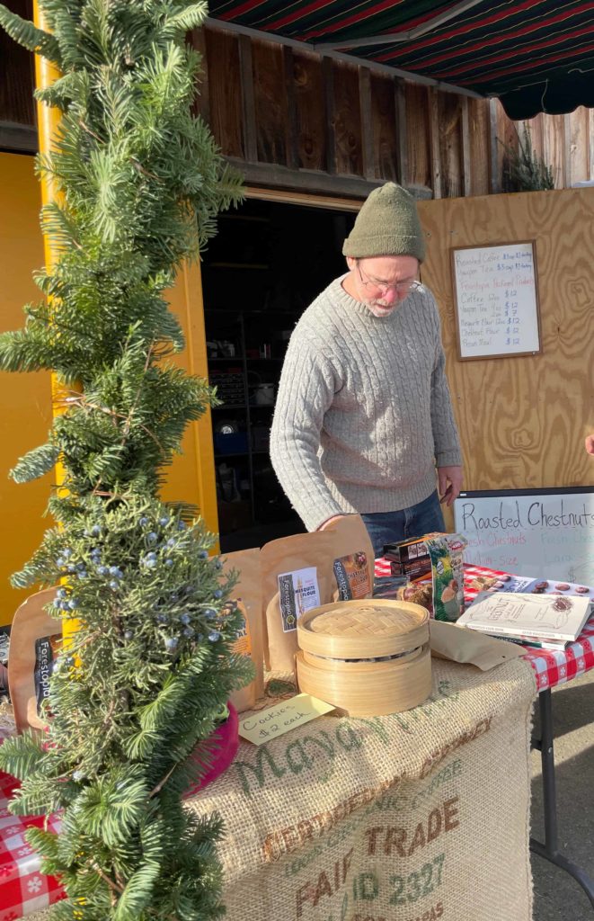 Big River Chestnuts opened a farm stand in Sunderland for the holidays with fresh and roasted chestnuts and more.