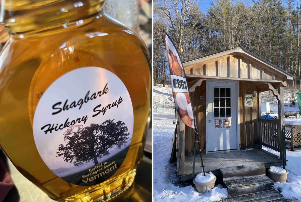 GPR Craft Products offers shagbark hickory syrup, fresh eggs, condiments and more at a roadside stand in Bennington, Vt.