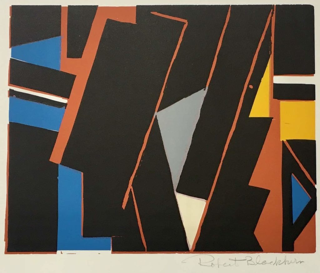 Artist and Master Printer Robert Blackburn's abstract lithograph Native Tongue appears in a celebration of his life and work at the Hyde Collection in Glens Falls, N.Y.