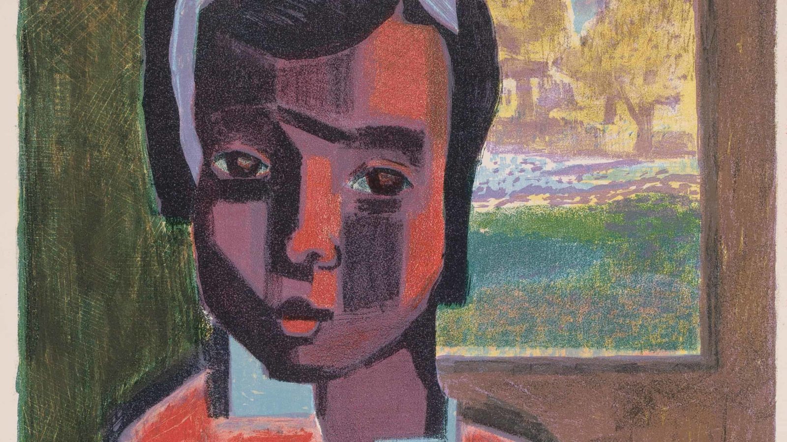 Artist and Master Printer Robert Blackburn's abstract print Girl in Red appears in a celebration of his life and work at the Hyde Collection in Glens Falls, N.Y.